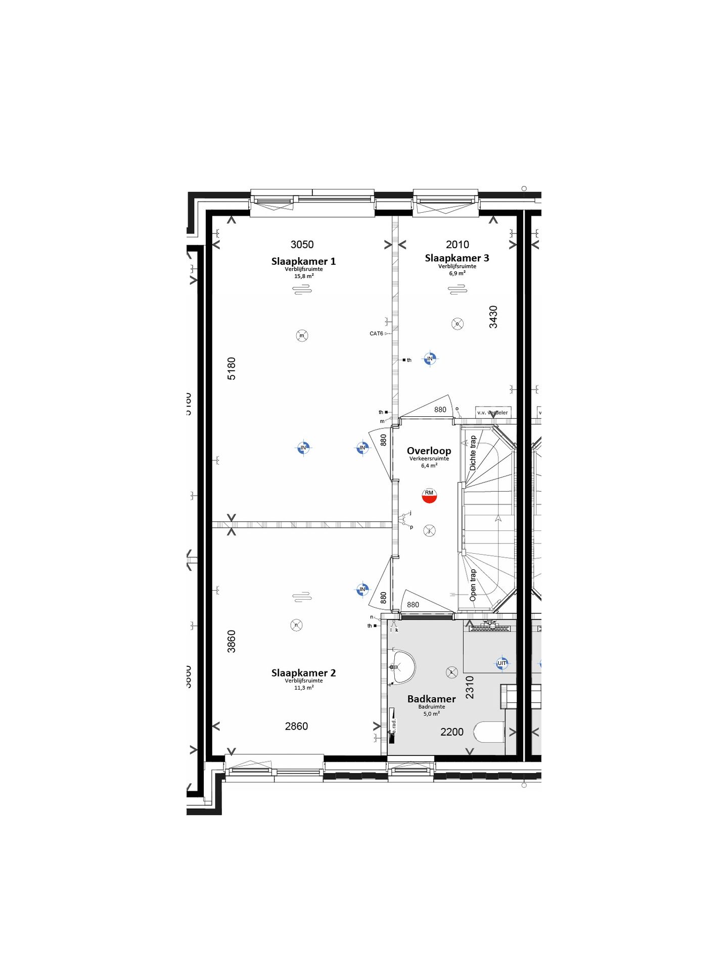 Foto 5 van Tussenwoning (Bouwnr. 5)