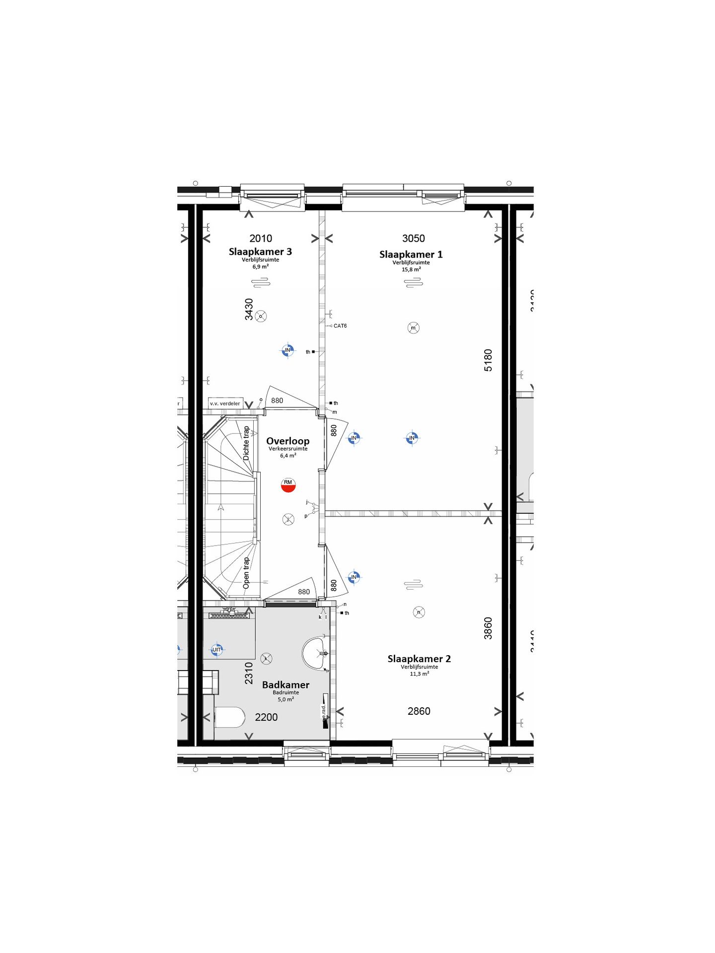 Foto 4 van Tussenwoning (Bouwnr. 6)
