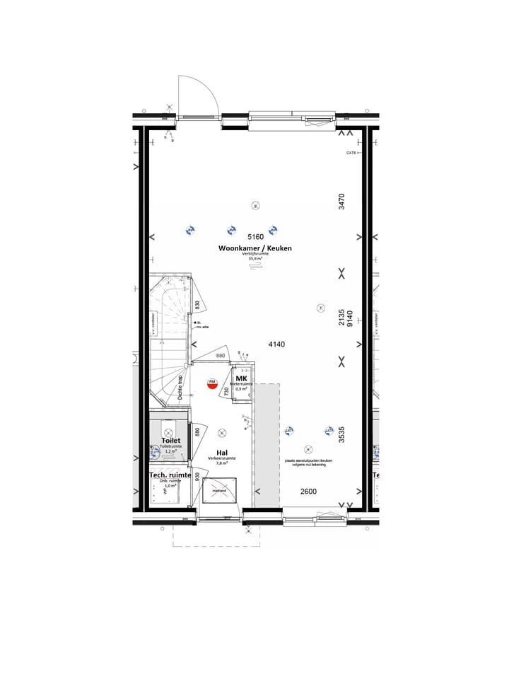 Foto 3 van Tussenwoning (Bouwnr. 14)