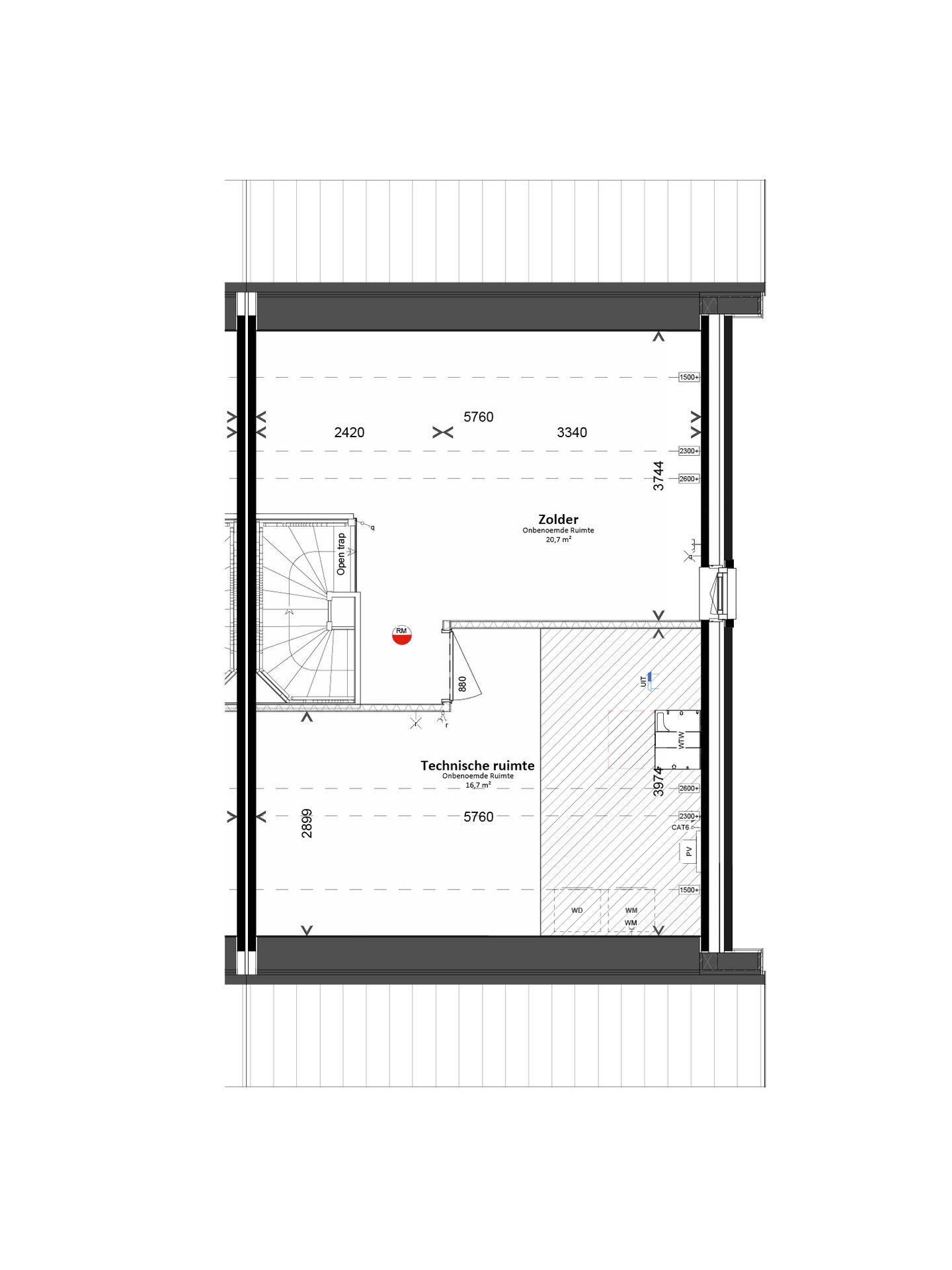 Foto 5 van 2 onder 1 kapwoning (Bouwnr. 31)
