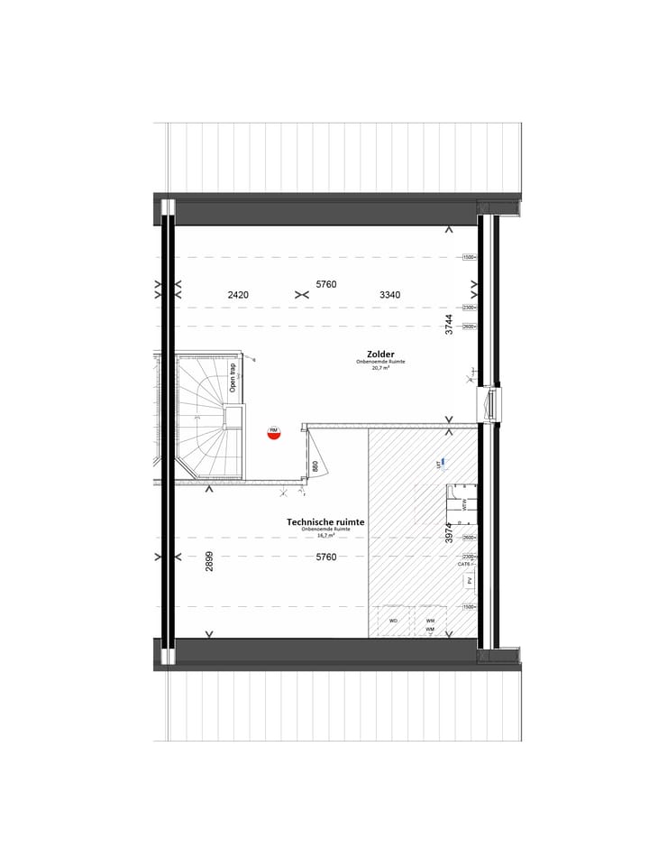 Foto 5 van 2 onder 1 kapwoning (Bouwnr. 31)