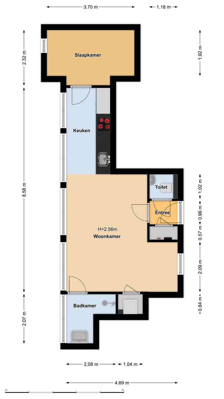 Studio te koop: Amersfoortsestraatweg 90A017, Naarden