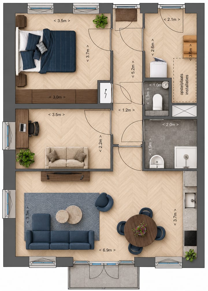 Appartement te koop: Bestevaer 45, Huizen