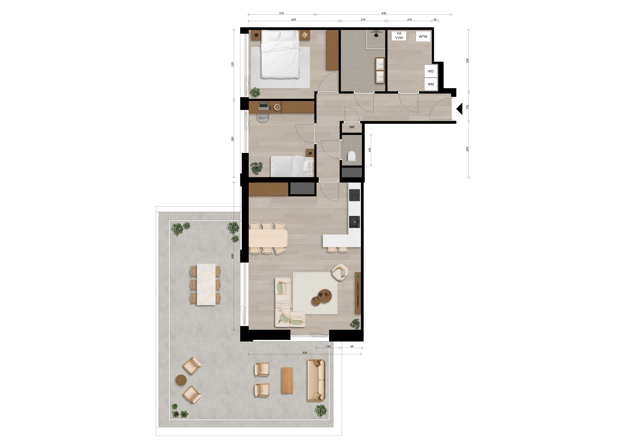 Foto 9 van Appartement (Bouwnr. 18)