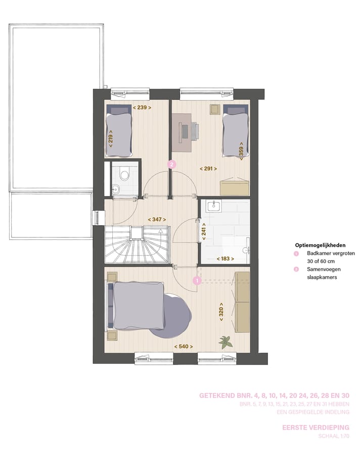 Foto 5 van Type B Tweekapper Langskap (Bouwnr. 28)