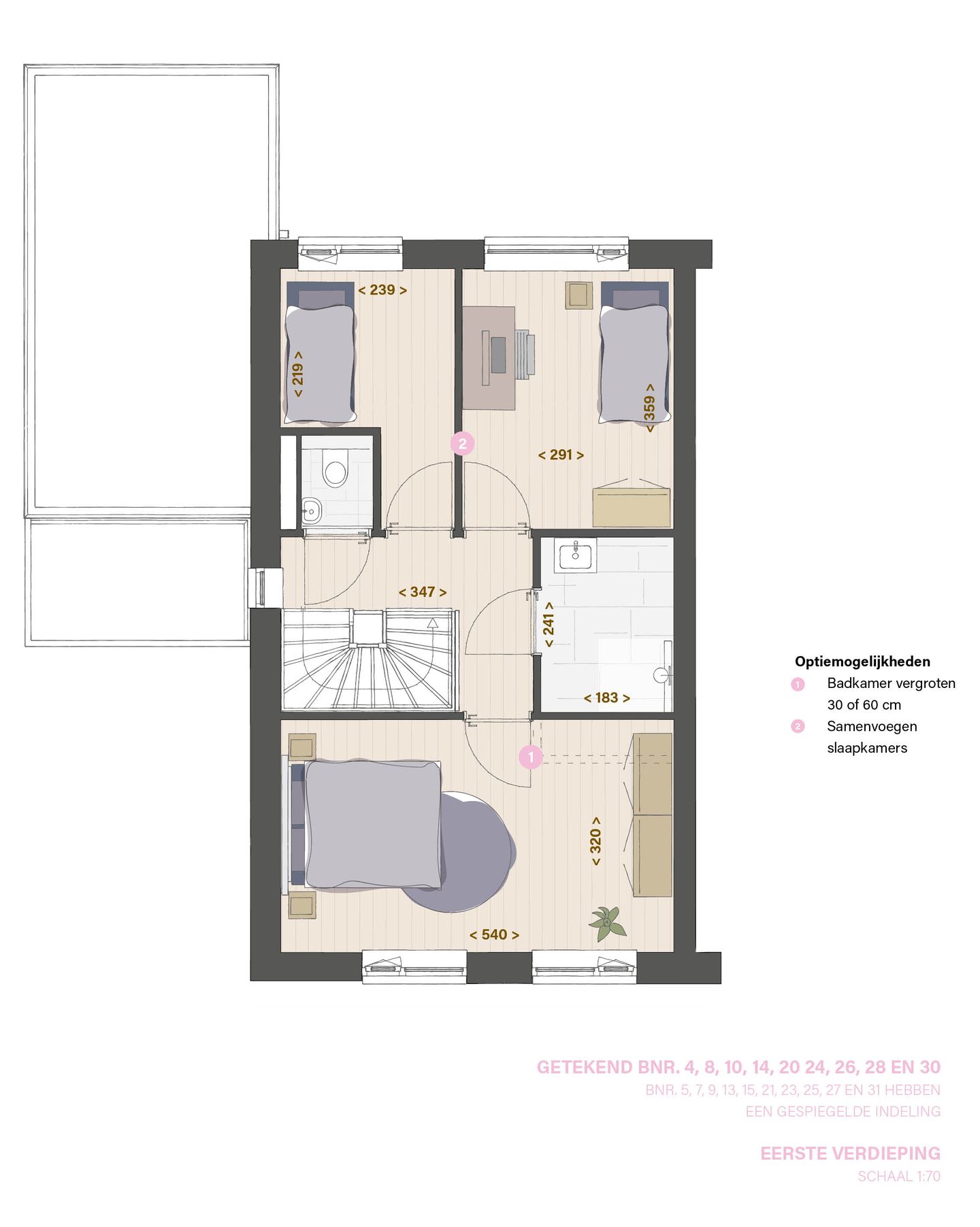 Foto 5 van Type B Tweekapper Langskap (Bouwnr. 31)
