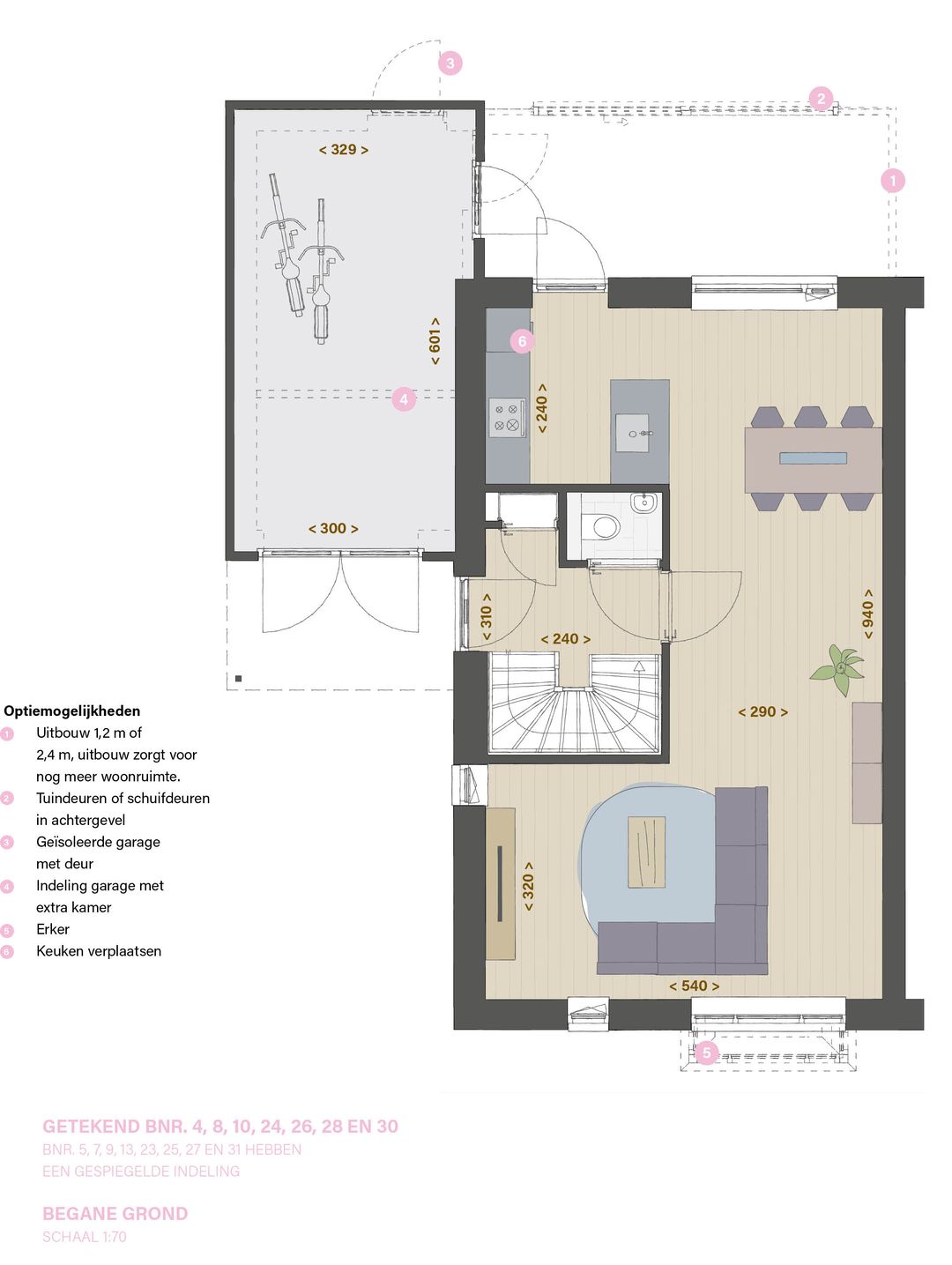 Foto 7 van Type B Tweekapper Langskap (Bouwnr. 27)