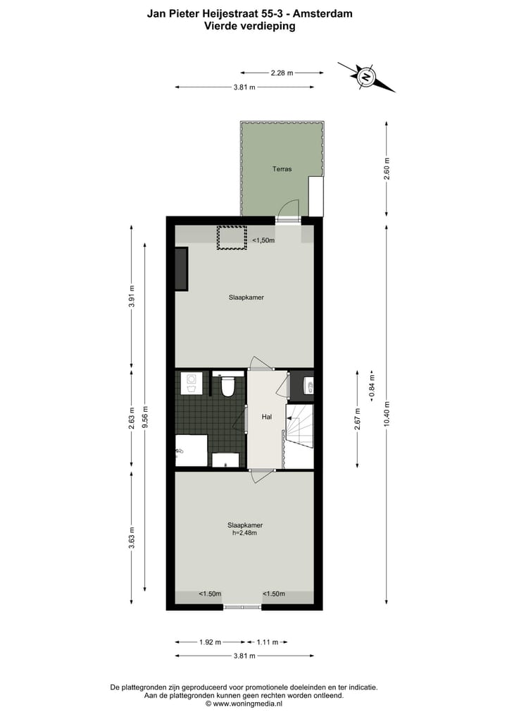 Studio te koop: Jan Pieter Heijestraat 55-3, Amsterdam