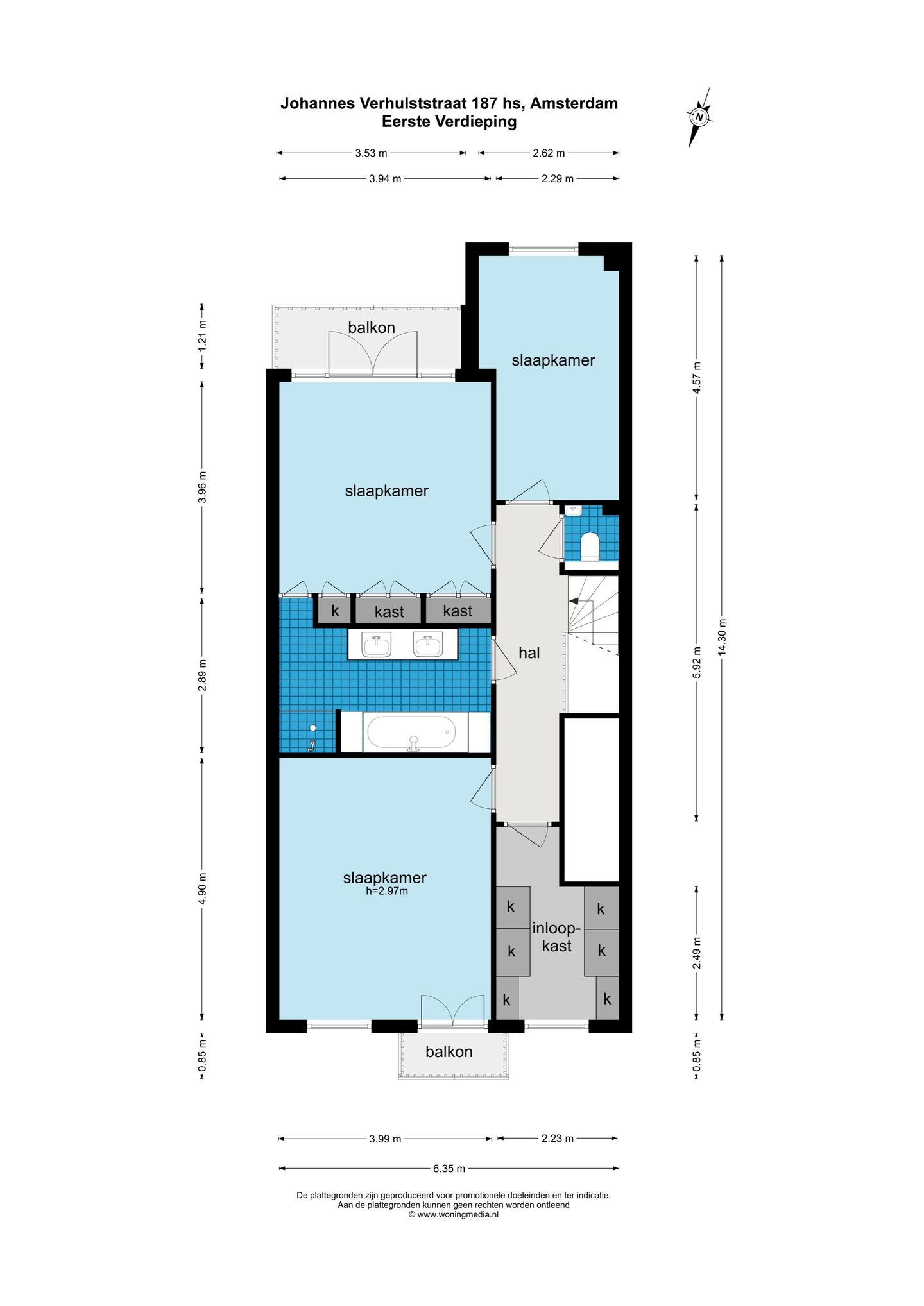 Foto 49 van Johannes Verhulststraat 187-H