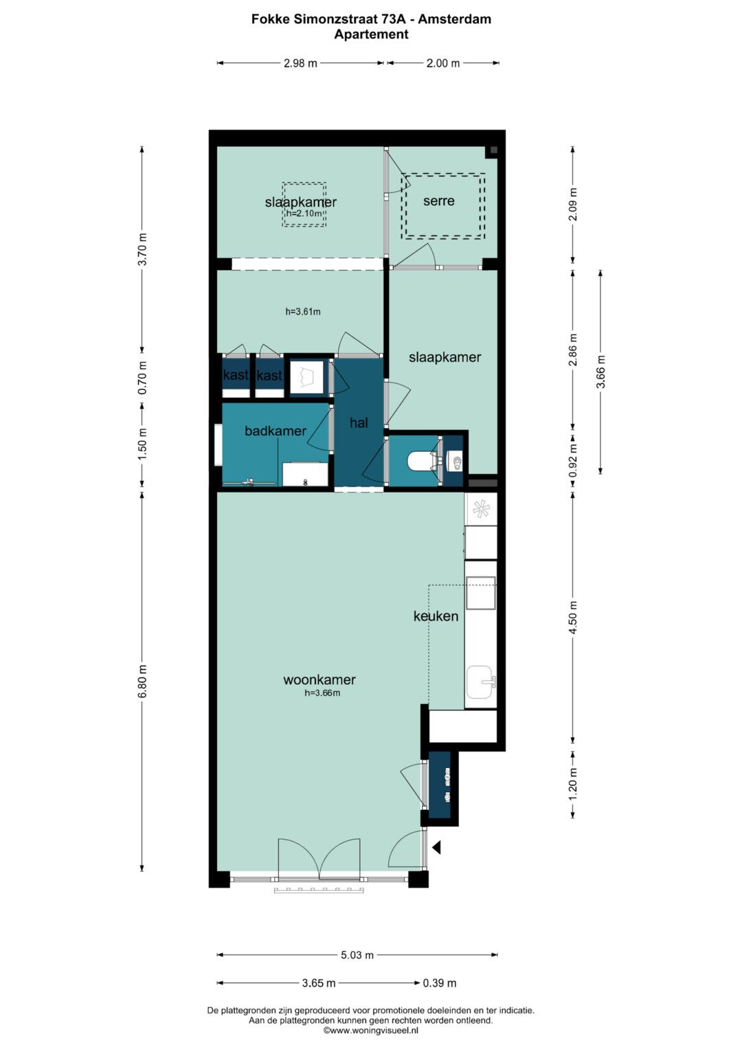 Photo 26 of Fokke Simonszstraat 73-A