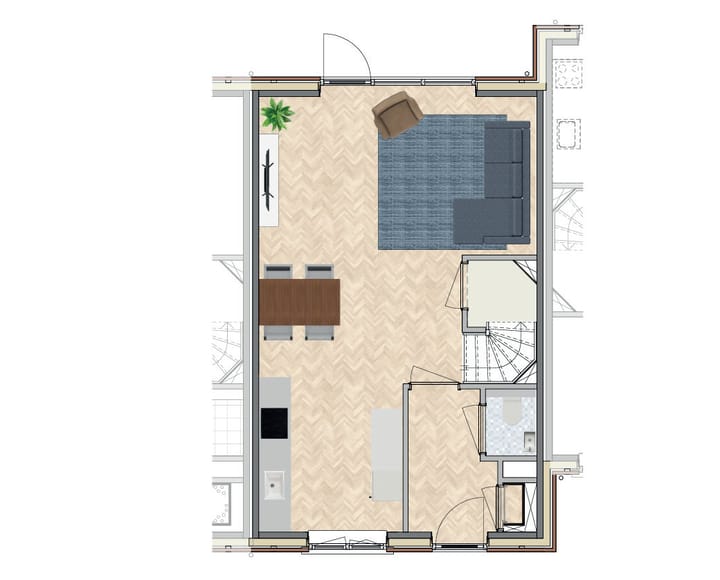 Foto 4 van Levensloopbestendige woningen (tussenwoning (Bouwnr. 7)