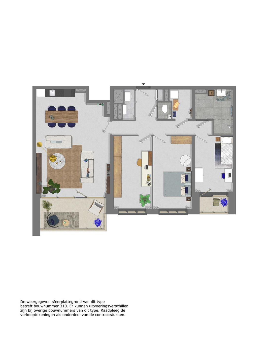 Photo 11 of Driekamerappartement (Bouwnr. 310)