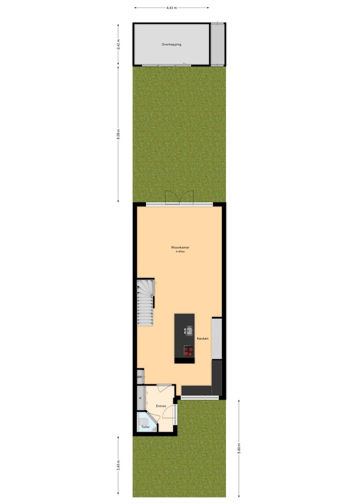 Tussenwoning te koop: Het Lange Stuk 27, Nieuwkoop
