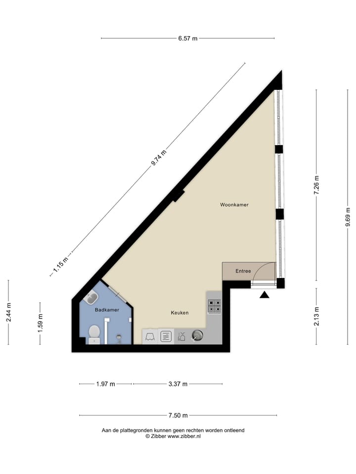 Studio te koop: Hoge Steenweg 73B, Breda