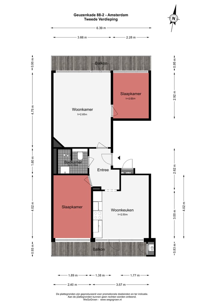Appartement te koop: Geuzenkade 88-2, Amsterdam