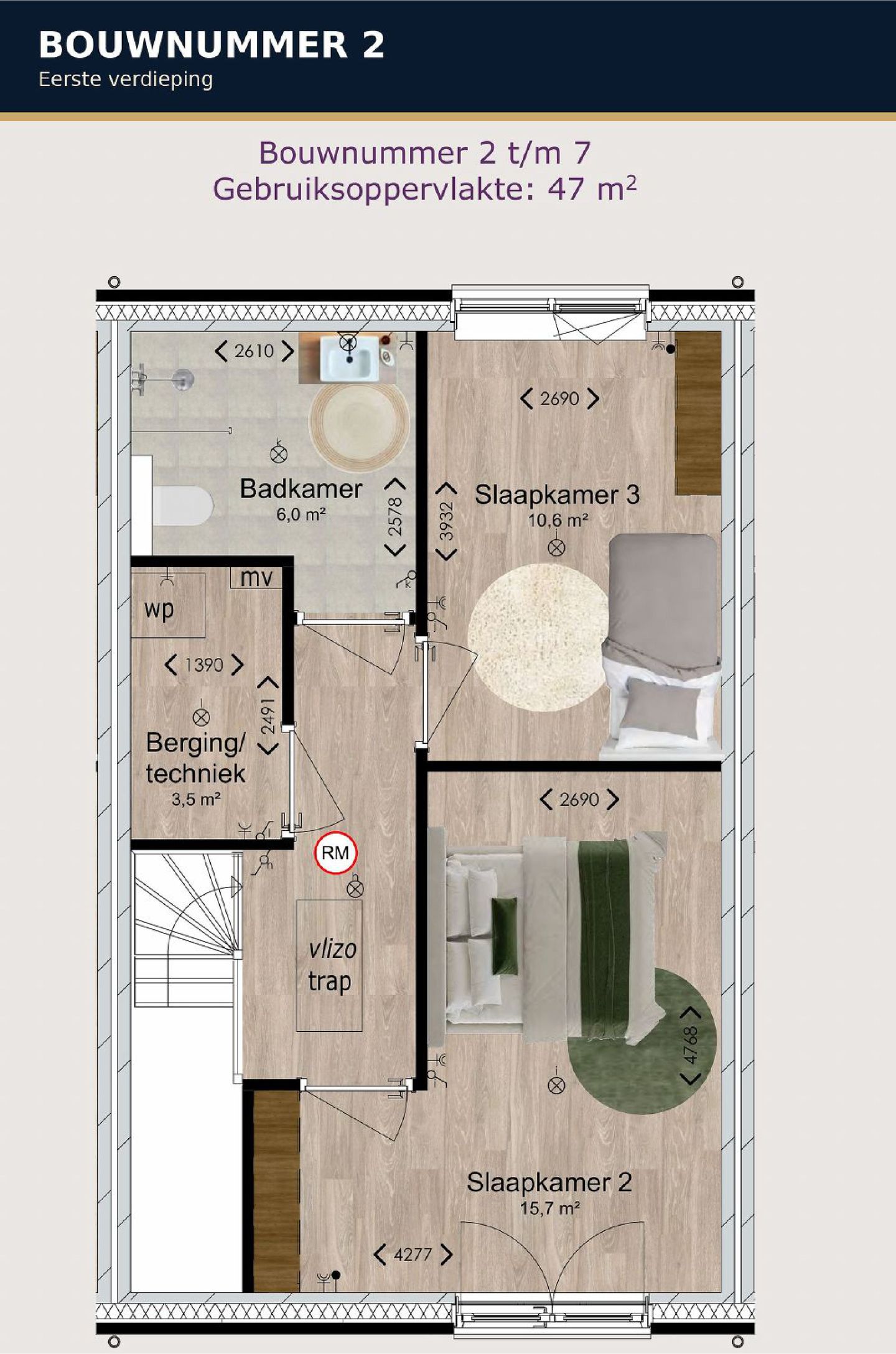 Foto 5 van Tussenwoning (Bouwnr. 2)