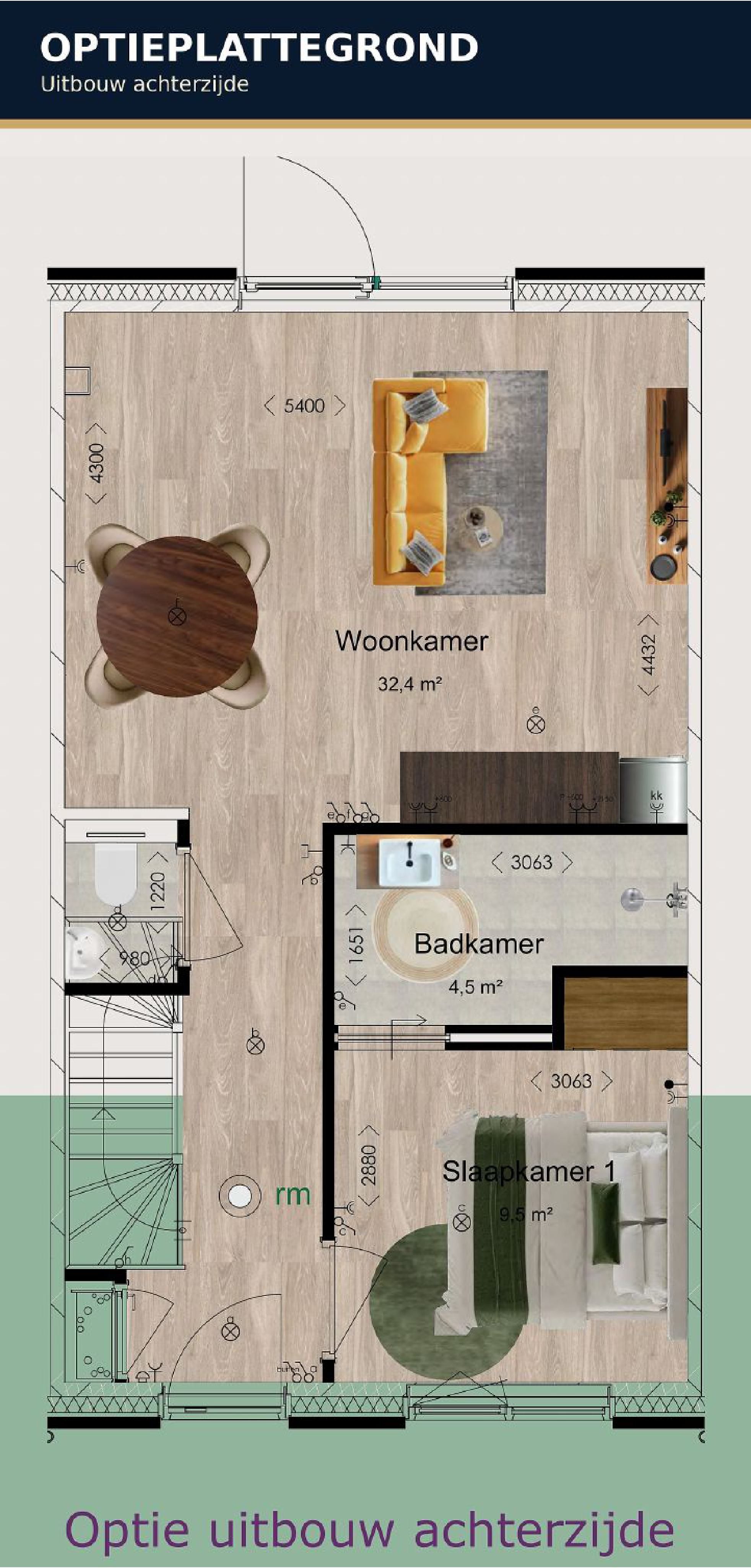 Foto 6 van Tussenwoning (Bouwnr. 3)