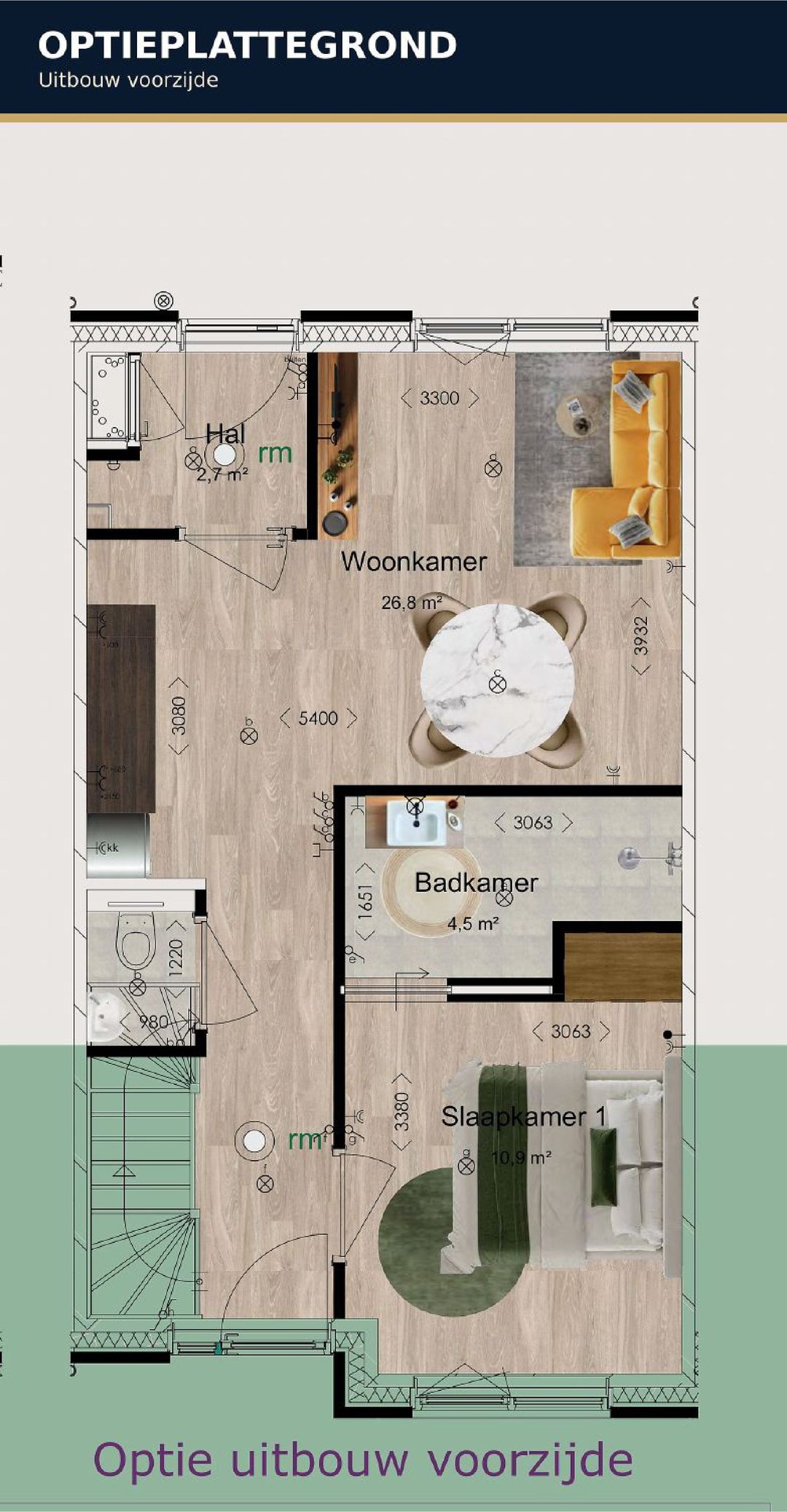 Foto 7 van Tussenwoning (Bouwnr. 3)