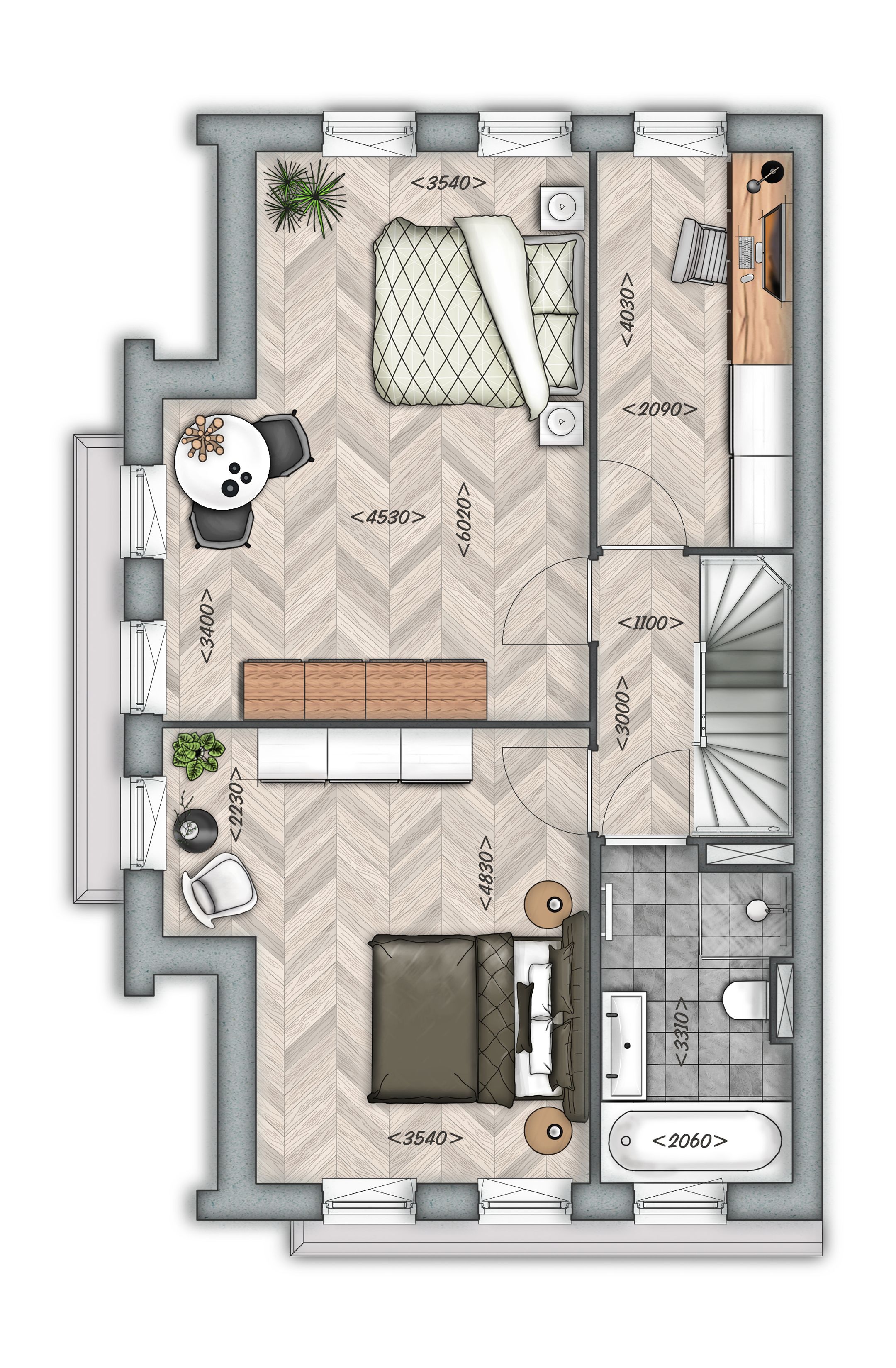 Foto 3 van 2 ONDER 1 KAPWONING MET GARAGE XL | TYPE E (Bouwnr. 5)