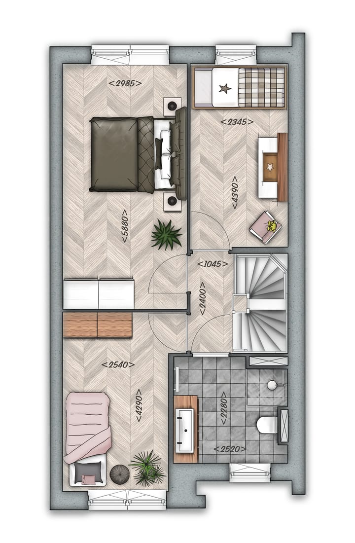 Foto 3 van 2 ONDER 1 KAPWONING MET GARAGE | TYPE D (Bouwnr. 8)