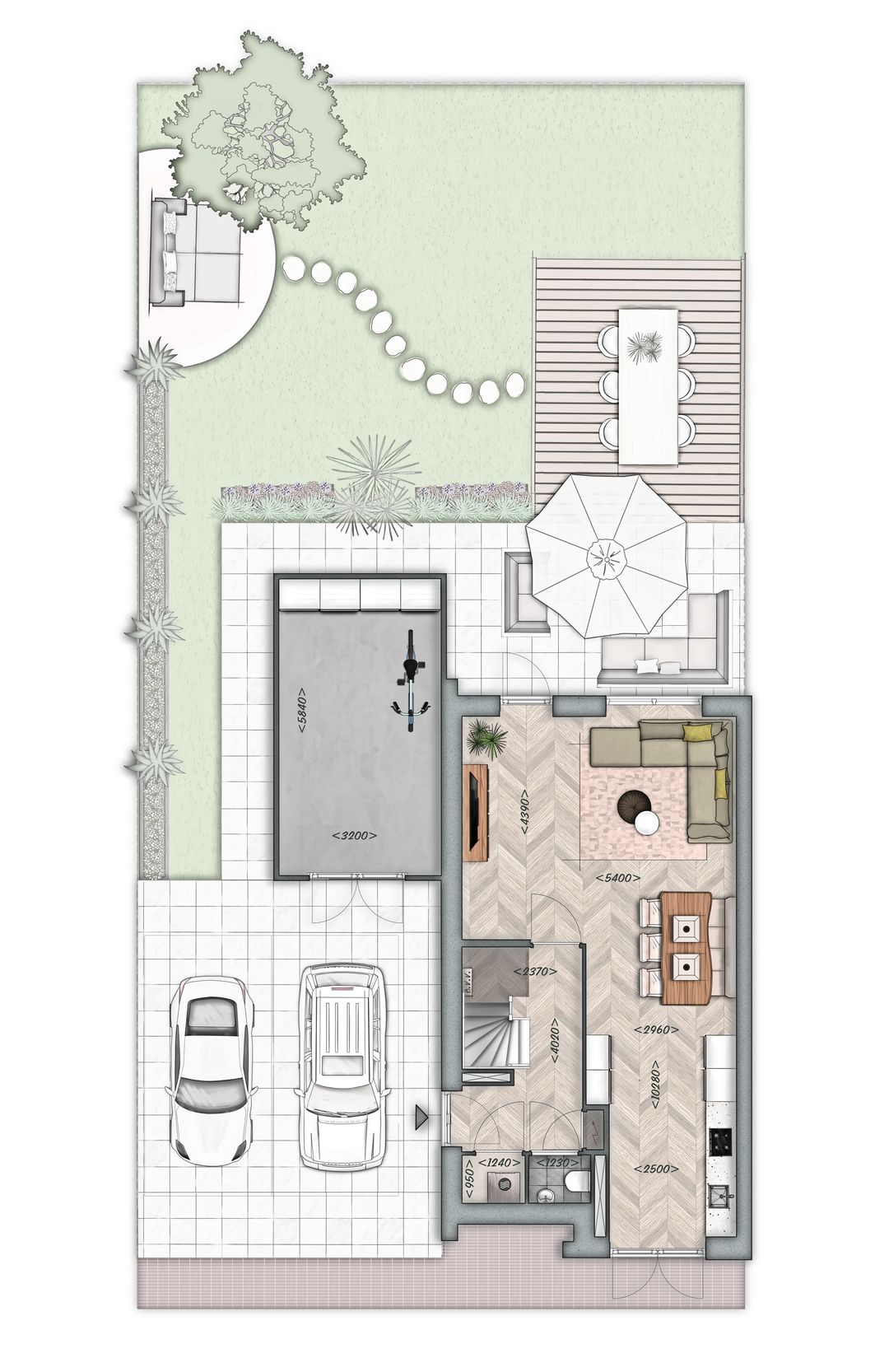 Foto 2 van 2 ONDER 1 KAPWONING MET GARAGE | TYPE D (Bouwnr. 7)