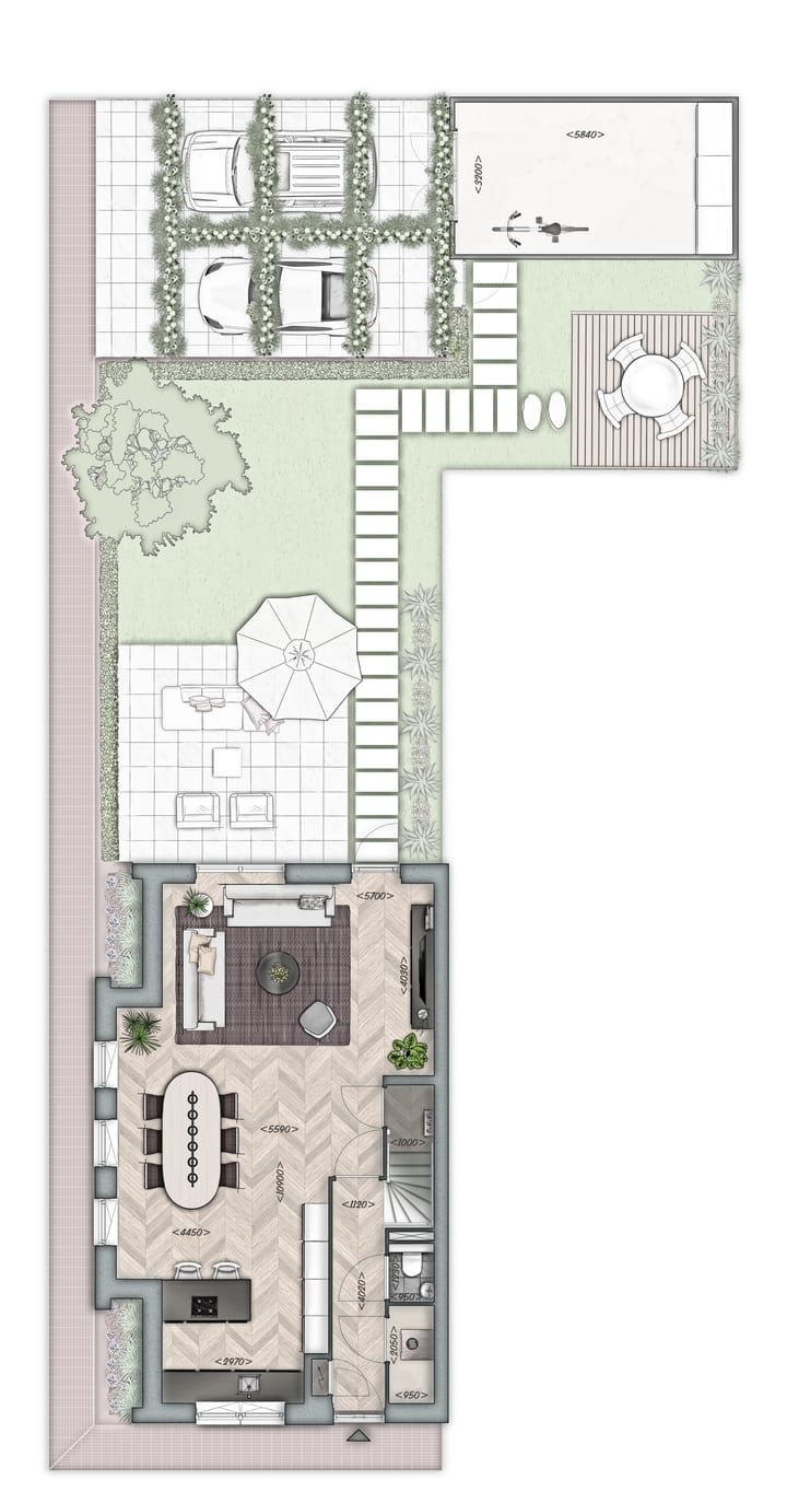 Foto 2 van 2 ONDER 1 KAPWONING MET GARAGE XL | TYPE E (Bouwnr. 5)