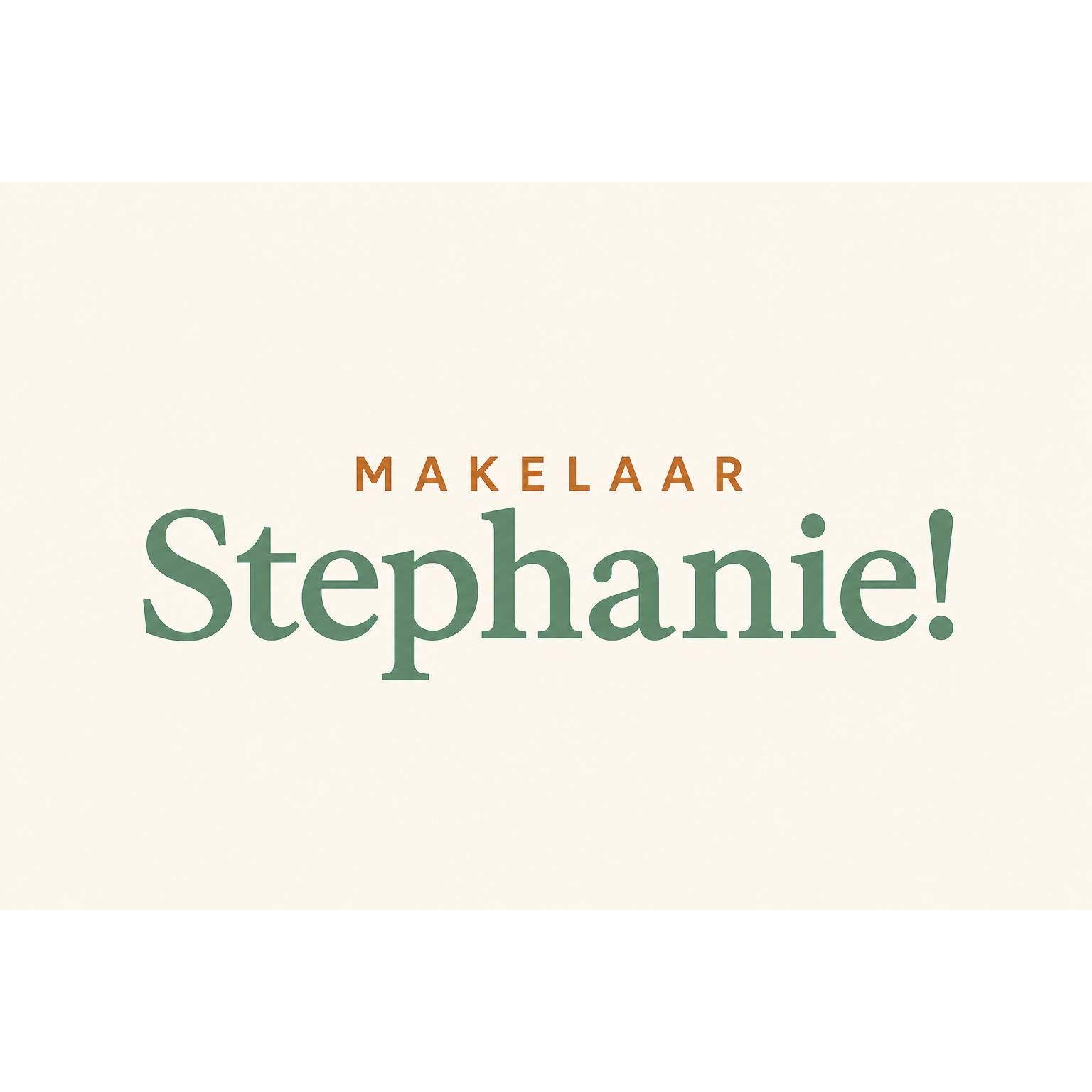 Makelaar Stephanie!  