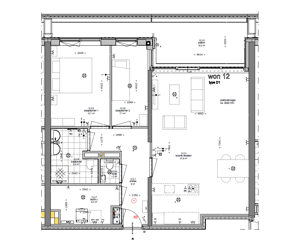 Foto 12 van Tussenappartement (Bouwnr. 12)