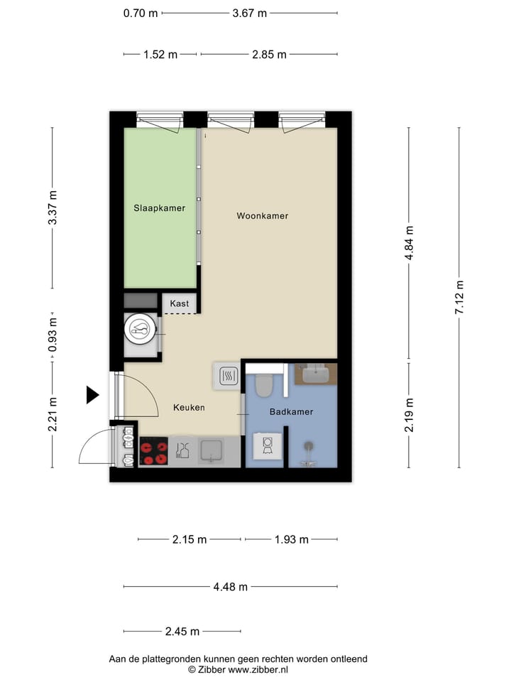 Studio te koop: Thomas a Kempisstraat 95, Zwolle