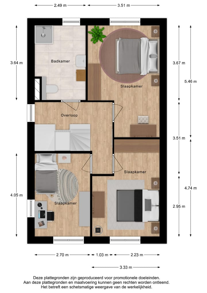 Photo 4 of Twee-onder-één-kapwoning (Bouwnr. 5)