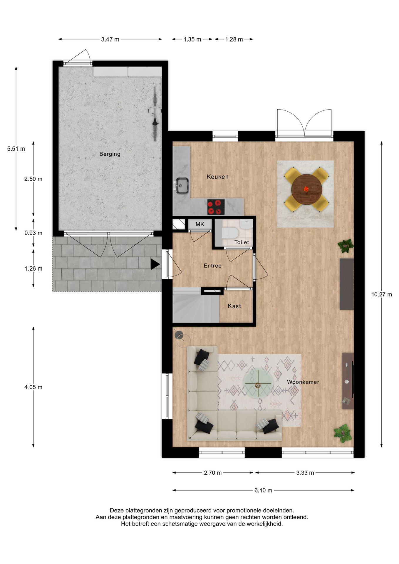 Photo 3 of Twee-onder-één-kapwoning (Bouwnr. 5)
