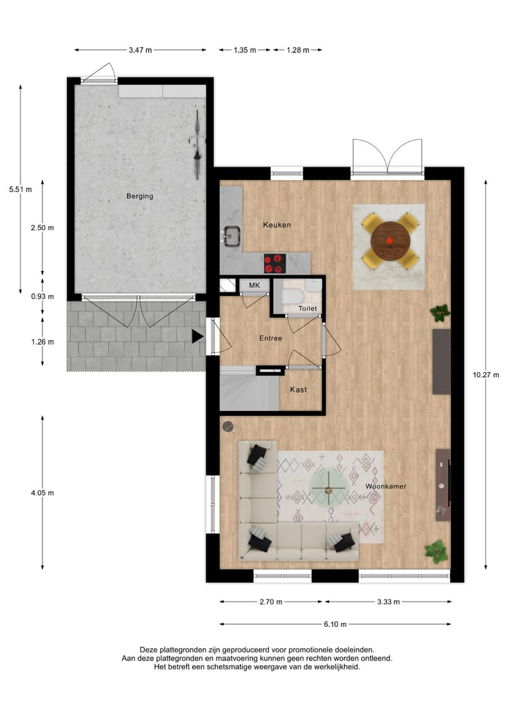 Photo 3 of Twee-onder-één-kapwoning (Bouwnr. 5)