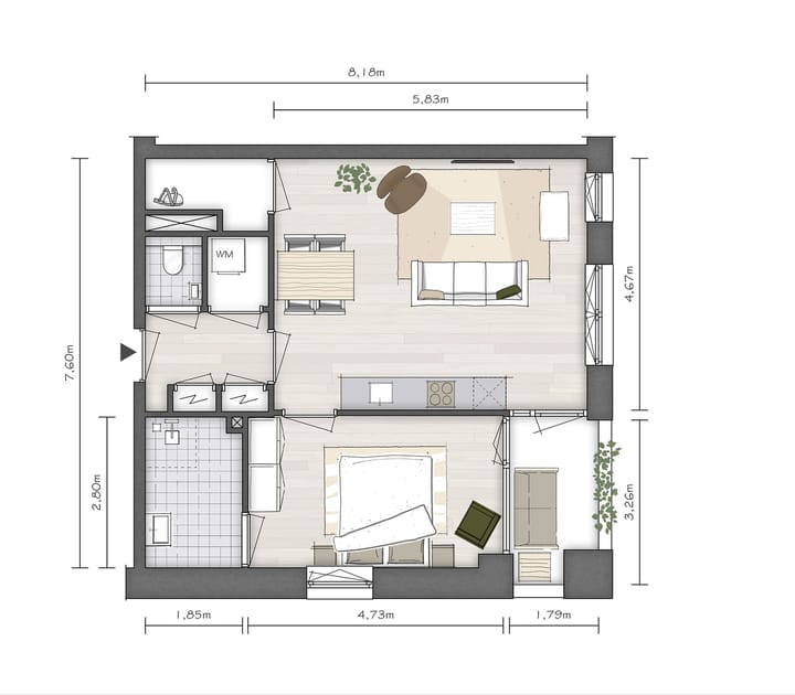Foto 5 van Stadsappartement S (Bouwnr. 2.6)