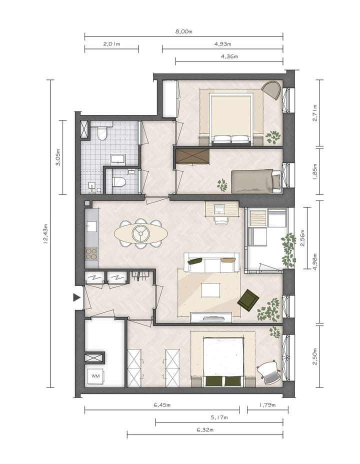 Foto 5 van Stadsappartement S (Bouwnr. 1.7)