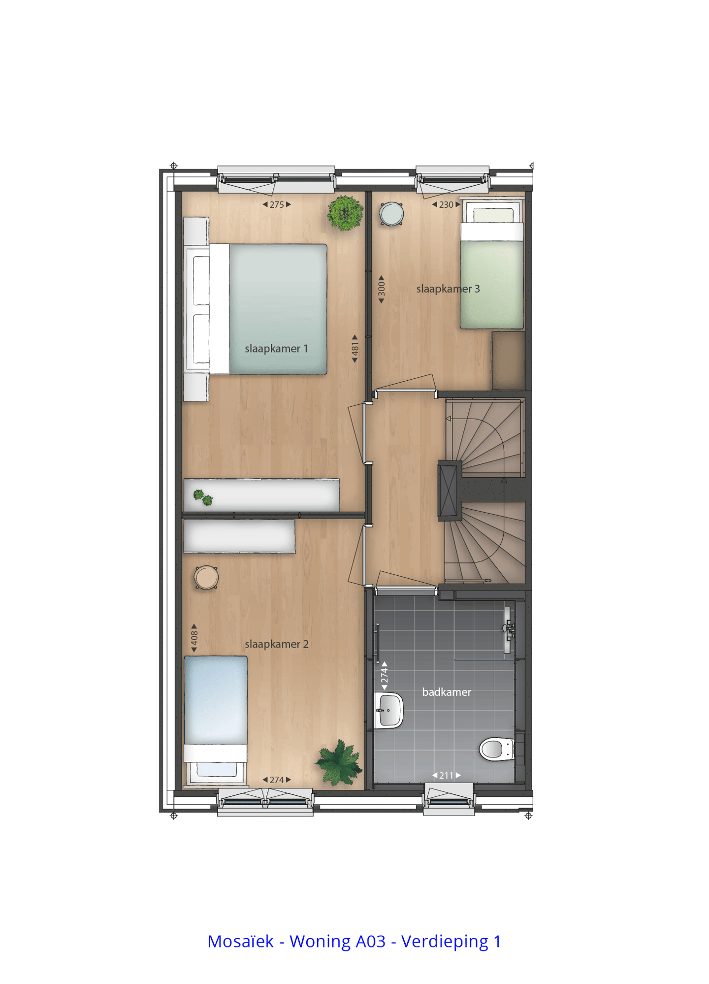 Foto 10 van Fase 3 - Hoekwoning (Bouwnr. 3)