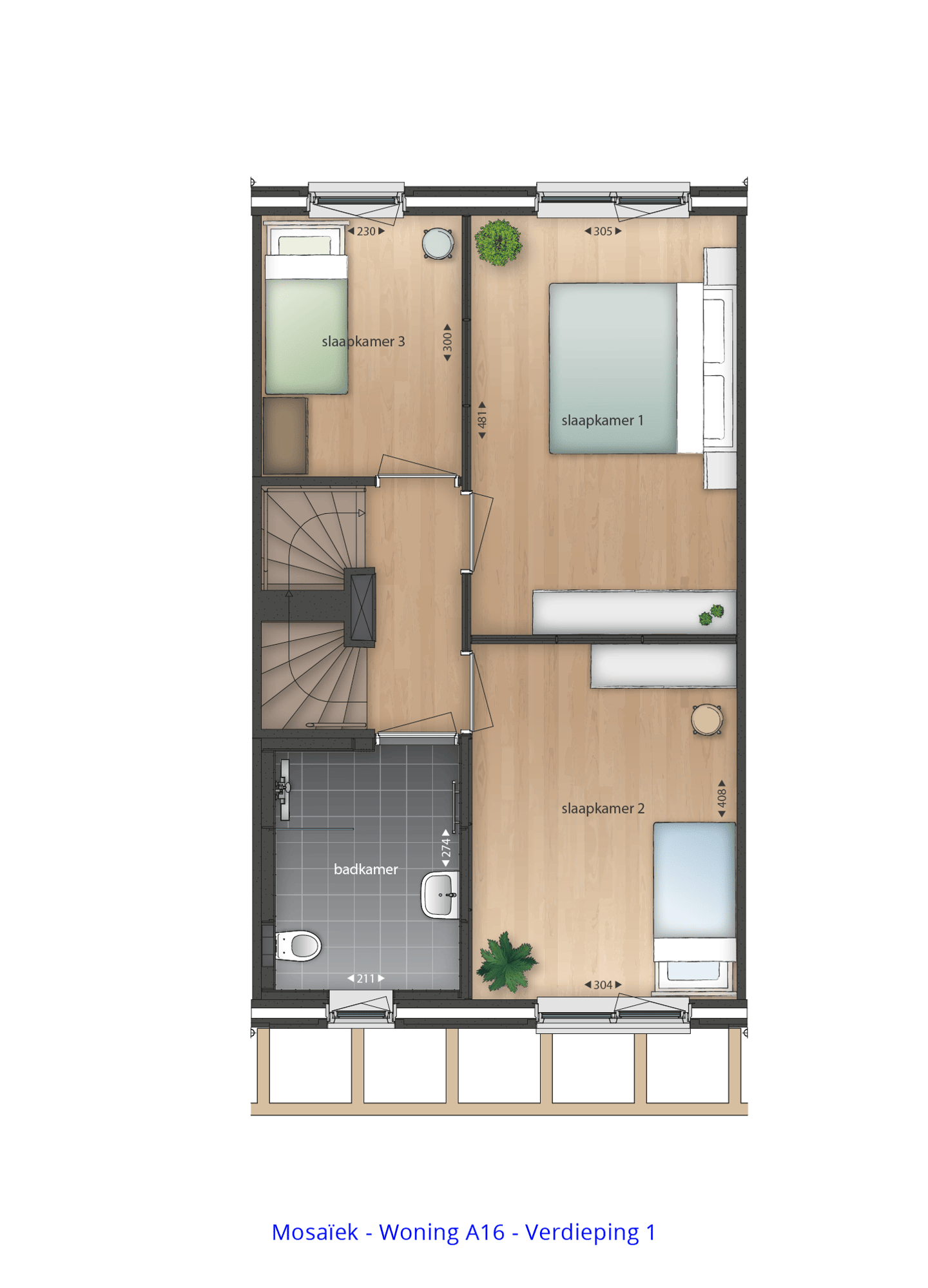 Foto 10 van Fase 3 - Tussenwoning (Bouwnr. 16)