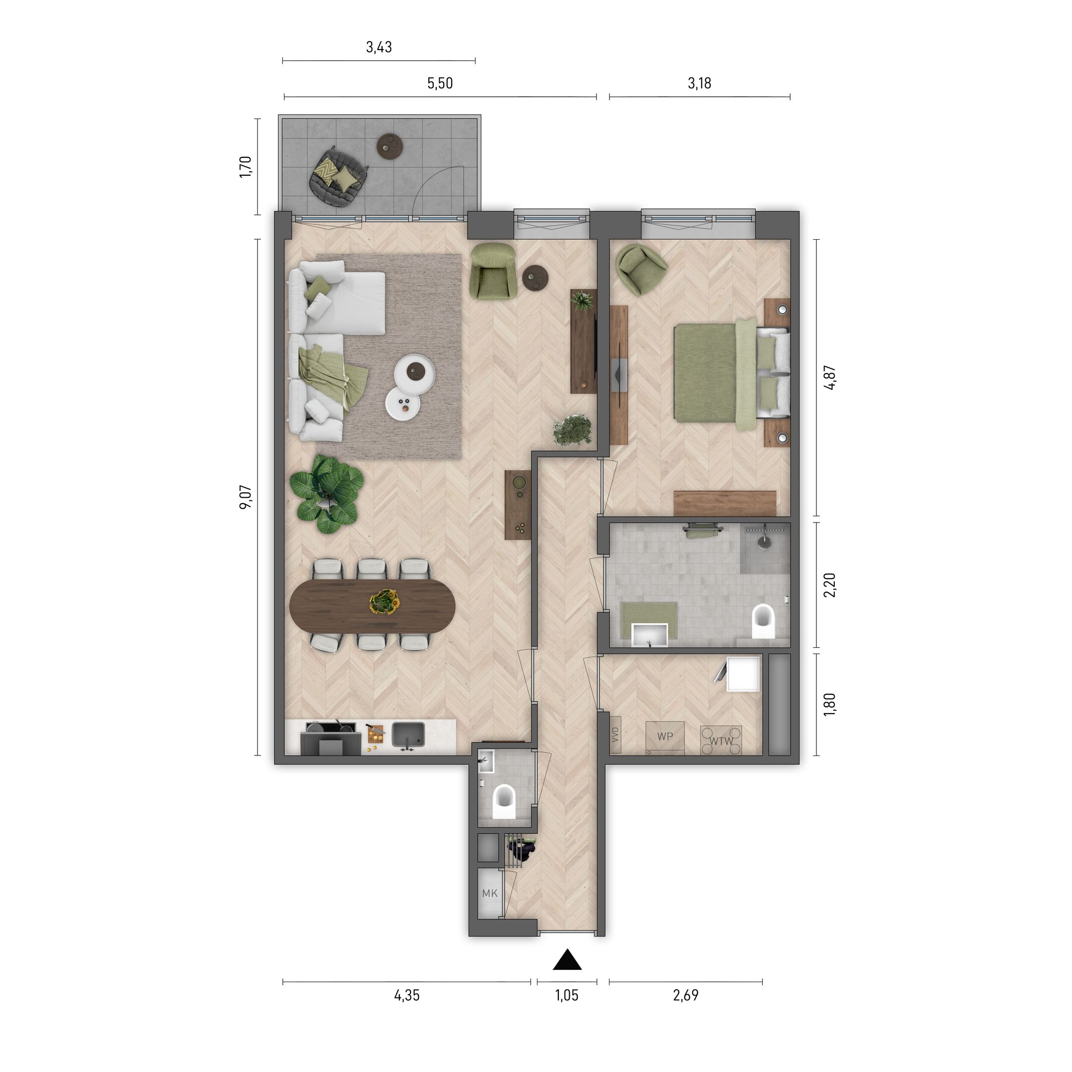 Foto 6 van Stadspassage - Type C (Bouwnr. 8)