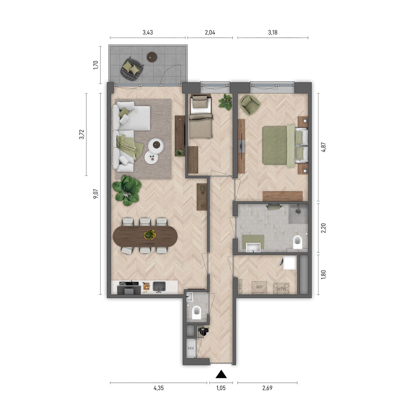 Foto 5 van Stadspassage - Type C (Bouwnr. 20)