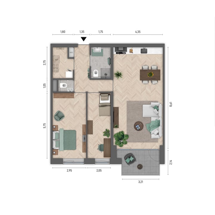 Foto 5 van Stadspassage - Type A (Bouwnr. 11)