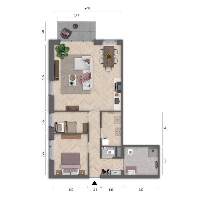 Foto 5 van Stadspassage - Type B (Bouwnr. 19)