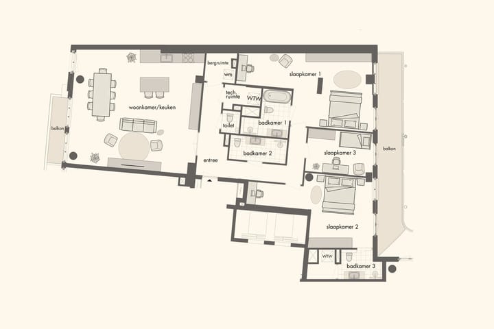 Foto 2 van Park Suites (Bouwnr. 27.34)