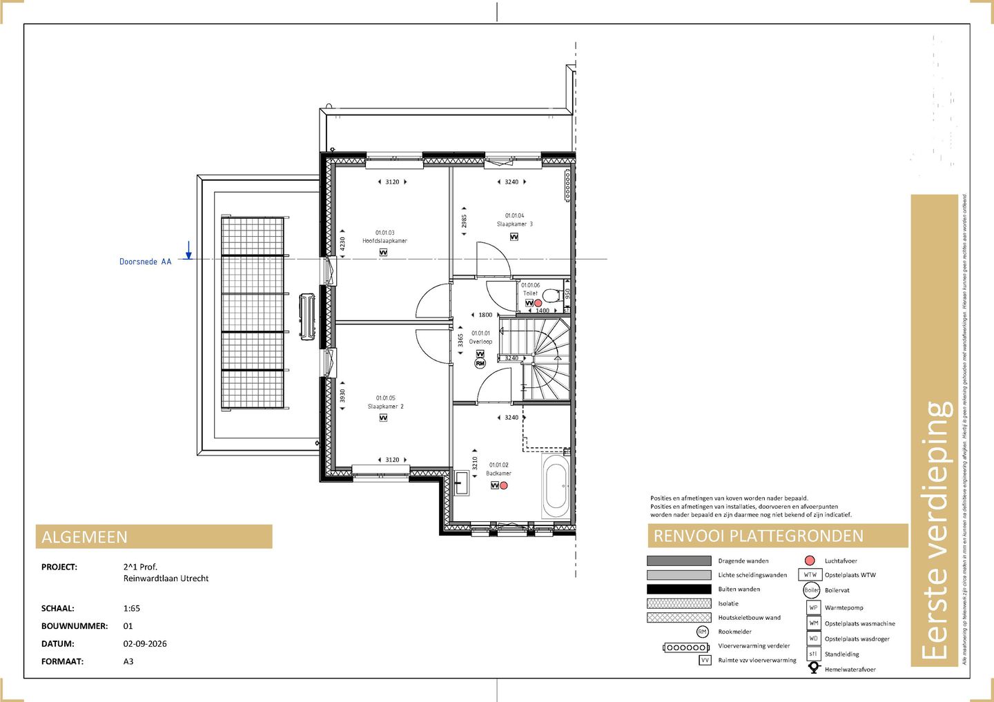 Photo 14 of Prof. Reinwardtlaan woning links (Bouwnr. 1)