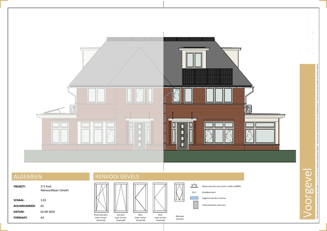 Foto 17 van Prof. Reinwardtlaan woning rechts (Bouwnr. 2)