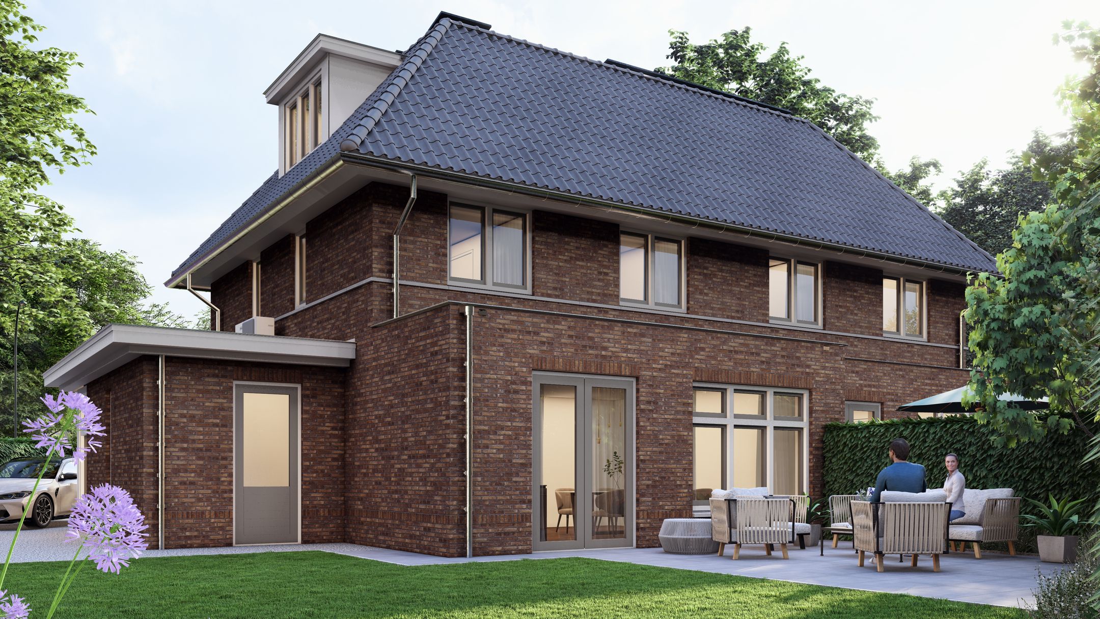 Foto 3 van Prof. Reinwardtlaan woning rechts (Bouwnr. 2)