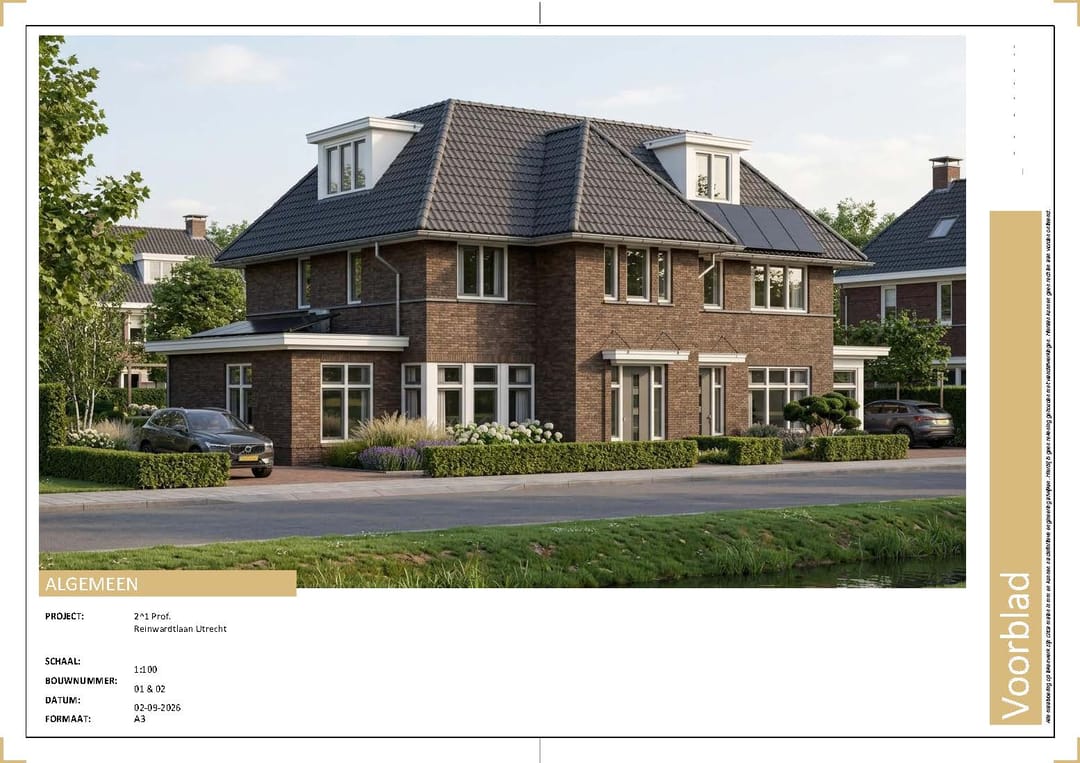 Foto 13 van Prof. Reinwardtlaan woning rechts (Bouwnr. 2)