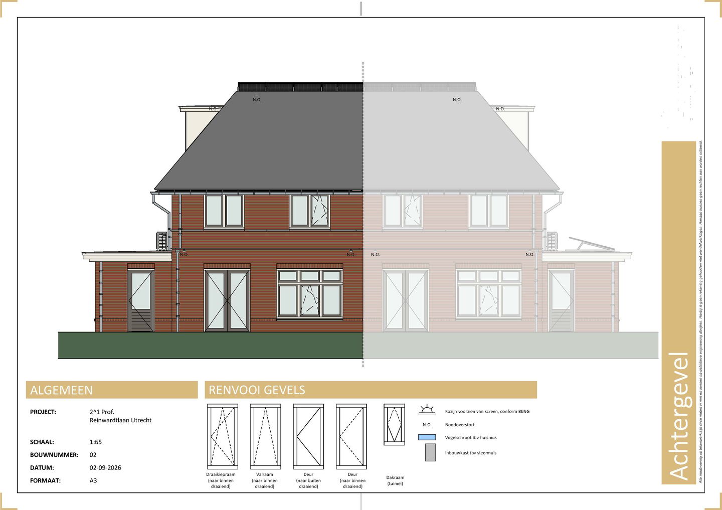 Foto 19 van Prof. Reinwardtlaan woning rechts (Bouwnr. 2)