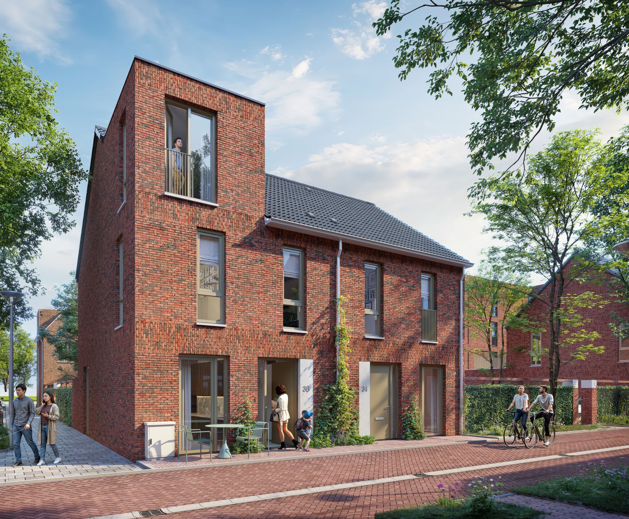 Hier 2-onder-1 kapwoningen (Bouwnr. 03)  false