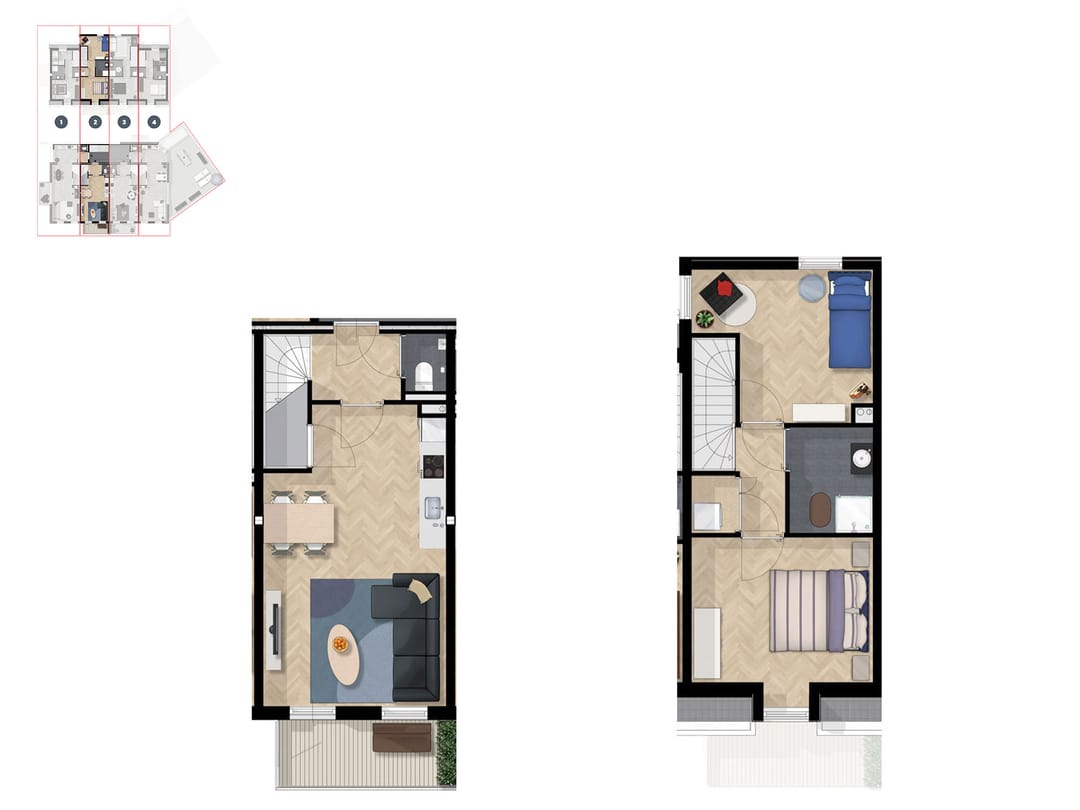 Foto 7 van Dorpsstraat 35, bouwnummer 2-B