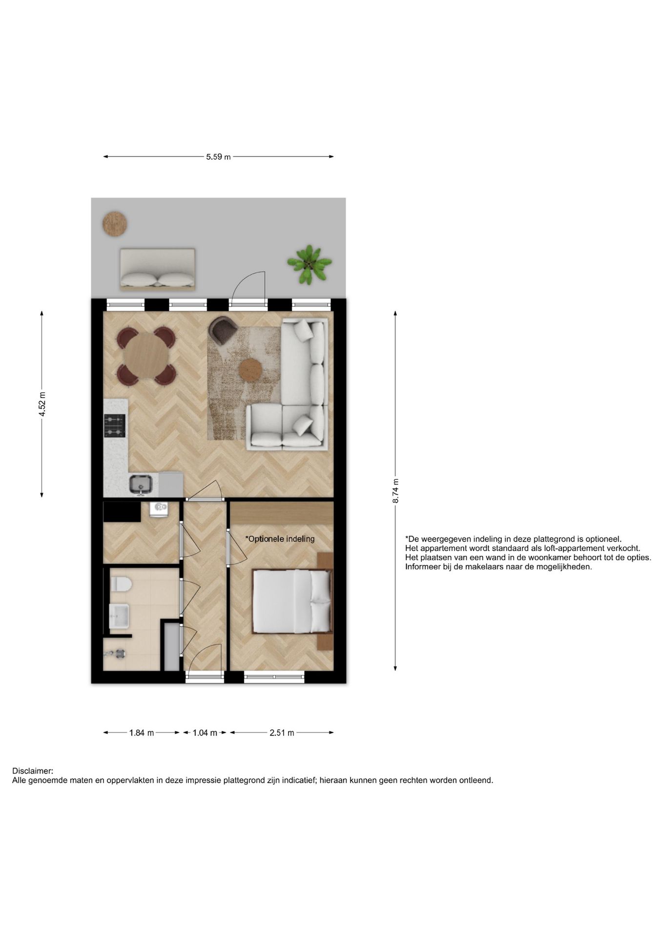 Foto 9 van Loft-appartement (Bouwnr. 35)