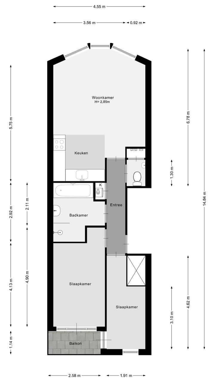 Appartement te koop: Vierambachtsstraat 149B02, Rotterdam